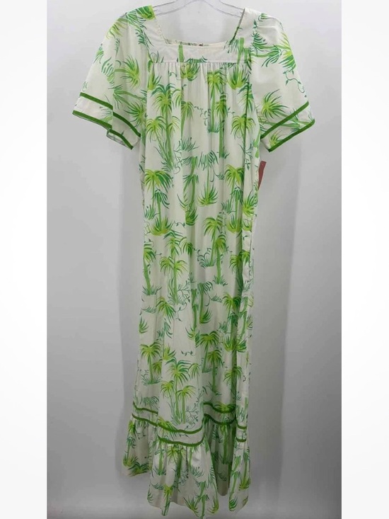 Lilly Pulitzer Dresses & Skirts - Vintage Lilly Pulitzer White Dress with Green Palm Print